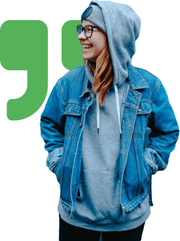 Testimonials Woman Portrait Quote